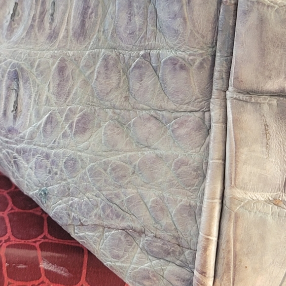 Awesome real crocodile buckle handle bag - Picture 14 of 16